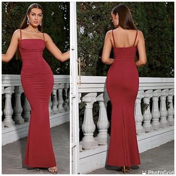 Elegant Sexy Mermaid Trumpet Body Con Long Gown - Picture 1 of 11